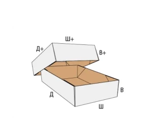 Коробка FEFCO 0309 - телескопическая с рилевками